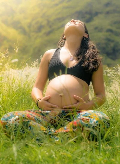 Prenatal Yin Yoga for your Baby's Health 3 prenatal yin yoga outside